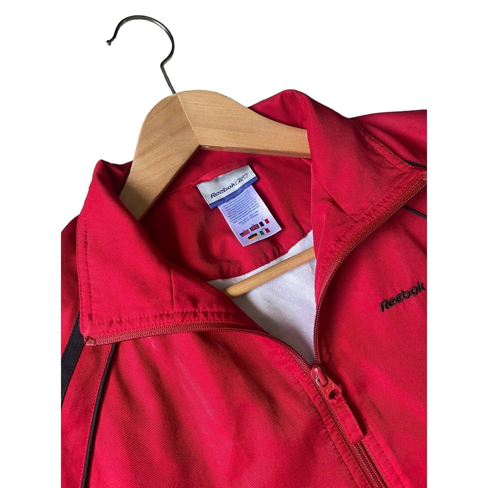 Reebok Women's   Classic ‎ Track Jacket Full Zip Red Size Medium